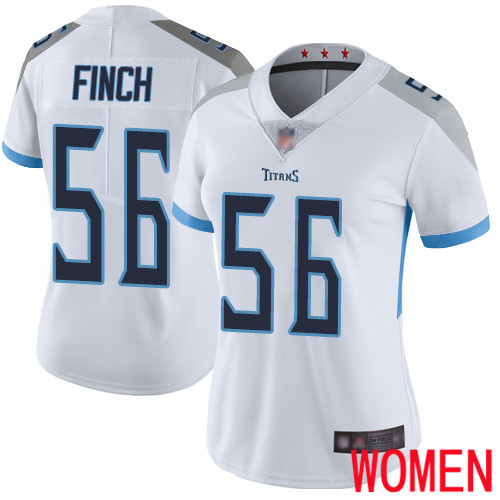 Tennessee Titans Limited White Women Sharif Finch Road Jersey NFL Football 56 Vapor Untouchable